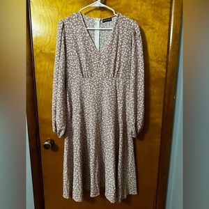 Shein knee length dress. Size: Large. This is more of a pink color